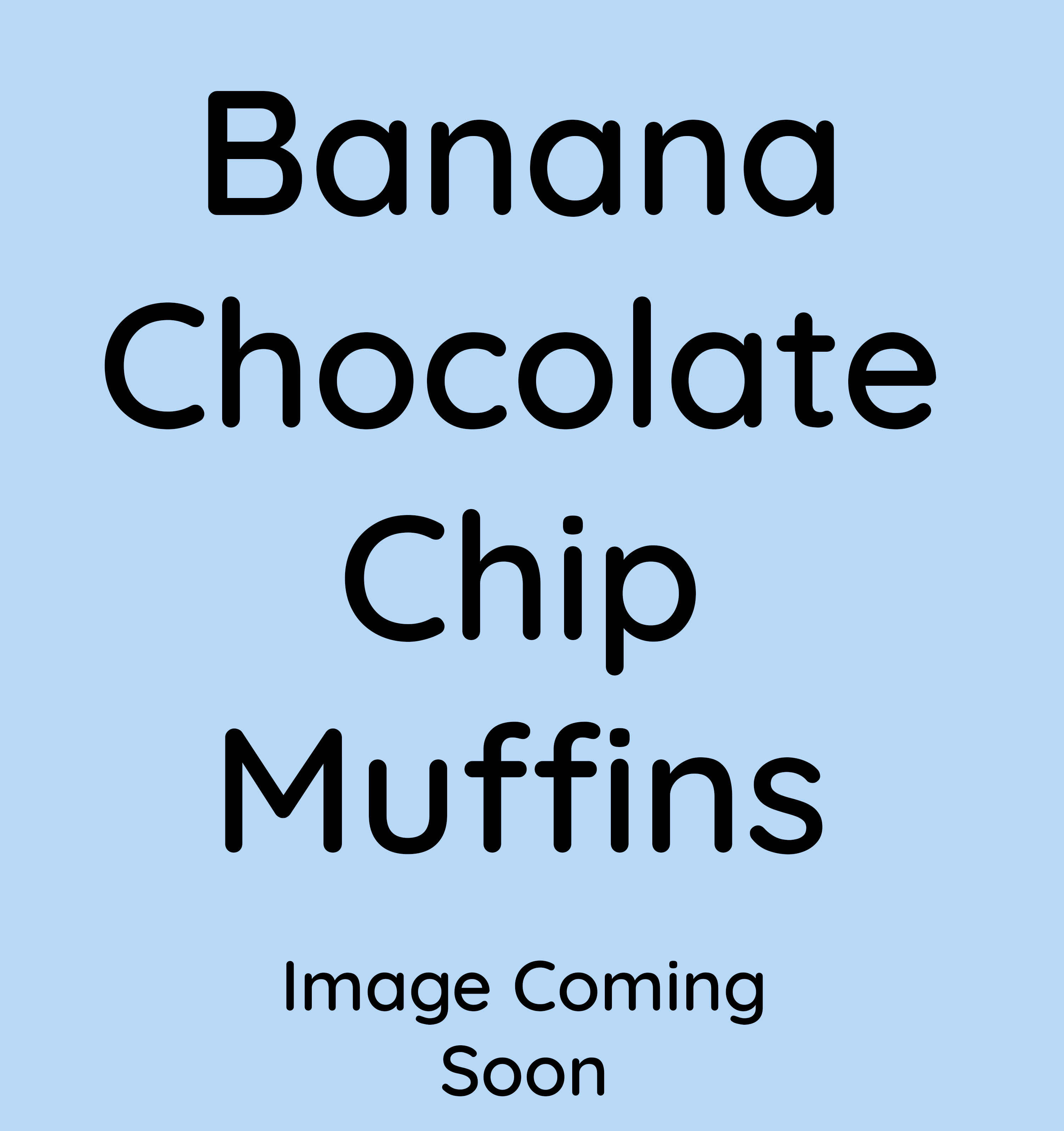 Banana Chocolate Chip Muffins
