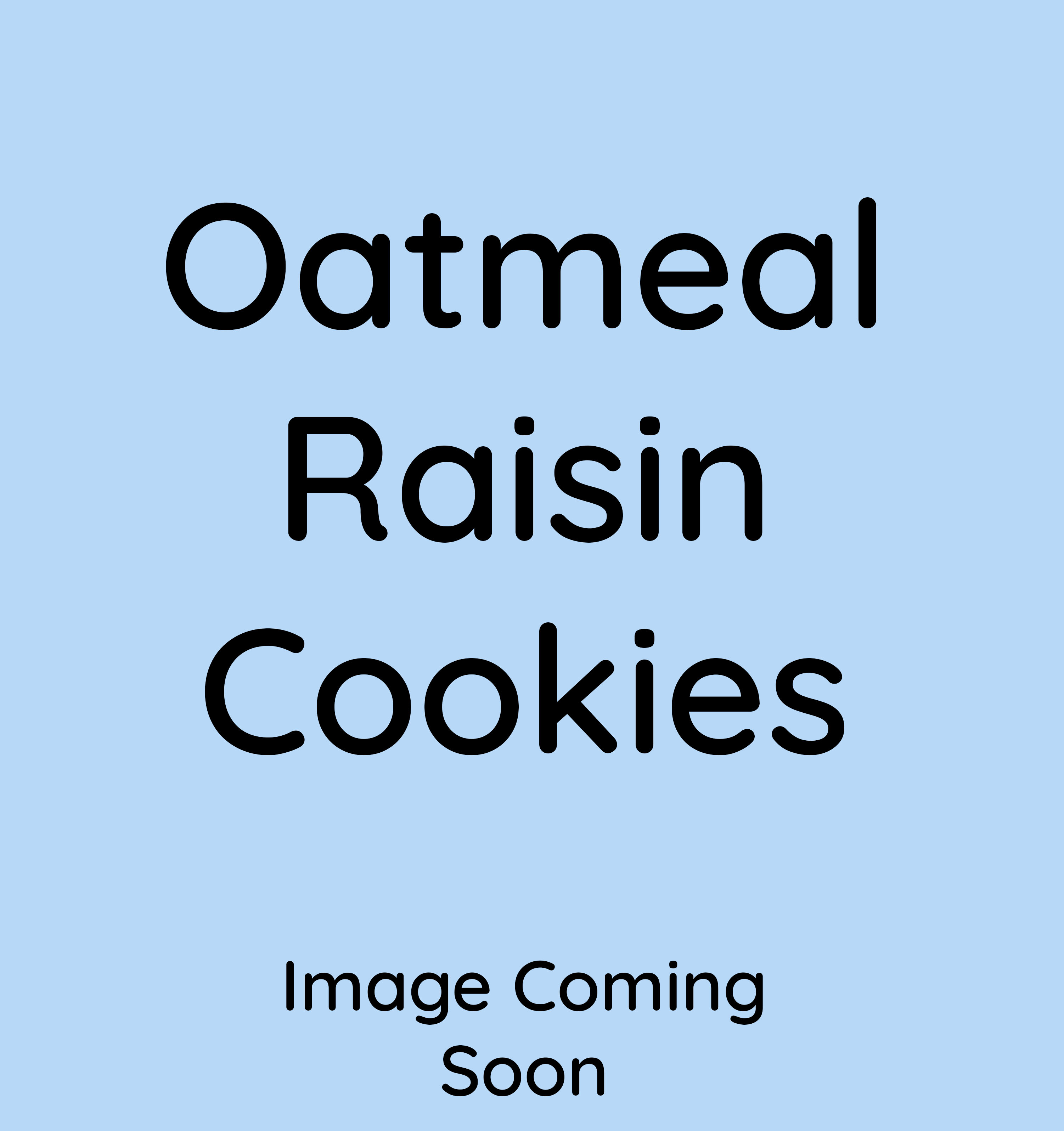 oatmeal raisin cookies